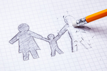 The death of  husband's favorite man,  widow. Loss of  loved one. Divorce and breaking of relations