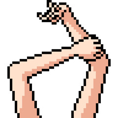 Fototapeta premium vector pixel art stretch
