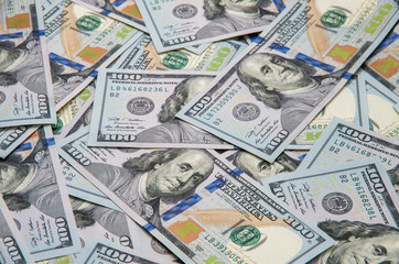 Background of 100 dollar bills