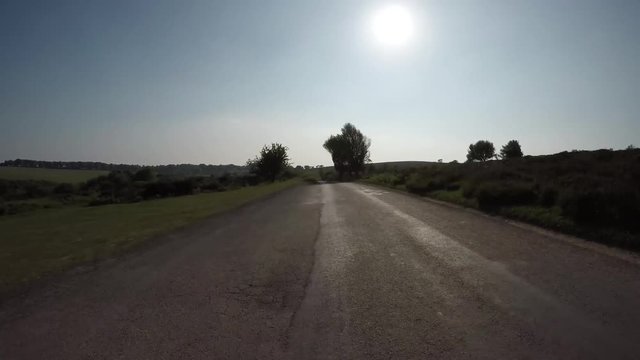 TIMELAPSE POV Driving through the Quantock Hills in Somerset, England