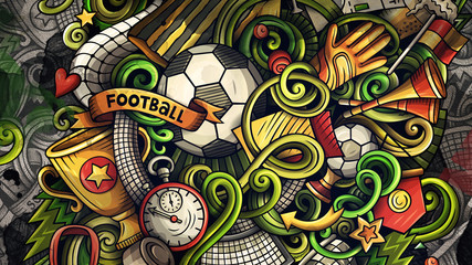 Doodles Soccer graphics illustration © balabolka