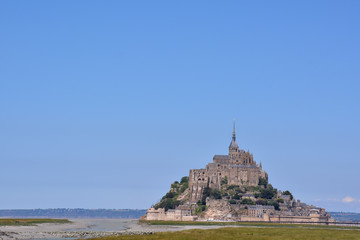 Le Mont Saint-Michel tidal island Normandy northern France