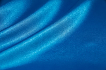 Blue satin, silk, texture background