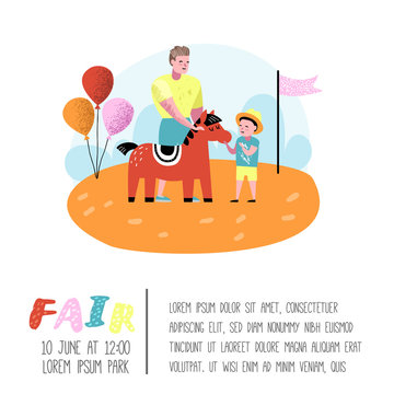 Summer Fun Fair Poster, Banner, Brochure
