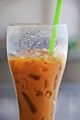 Iced tea in a tall glass