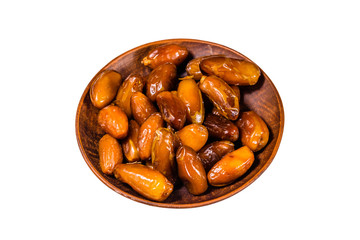 Date fruits isolated on the white background