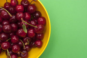 Cherries in a plate