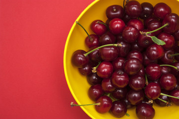 Cherries in a plate