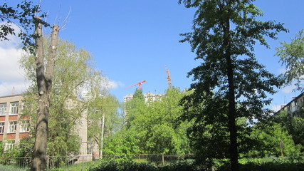 город строится