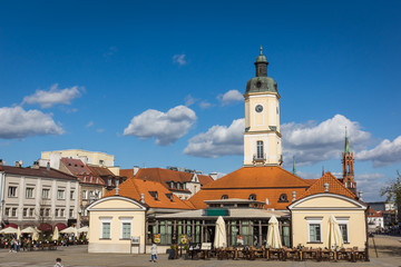 Town hall on the Kosciuszki market in Bialystok, Podlaskie, Poland