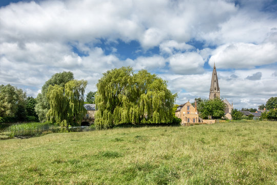 The Market Town Of Olney In Buckinghamshire 