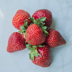 Strawberries on a plate