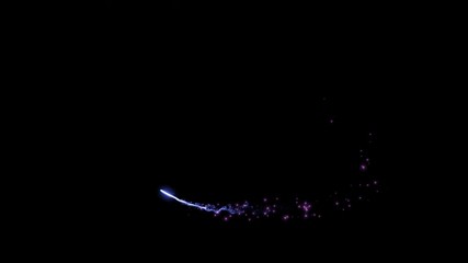 Star or rocket with sparkles and light trail moving. Background for party, event or celebration.