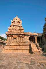 Chandikesvara Temple to the north of Airavatesvara Temple, Darasuram, Tamil Nadu, View from North.