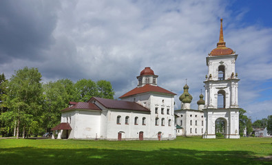 Fototapeta na wymiar Architectural ensemble of the Cathedral Square. Kargopol. Arkhangelsk region. Russia
