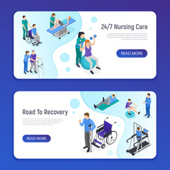 Physiotherapy Isometric Banners  