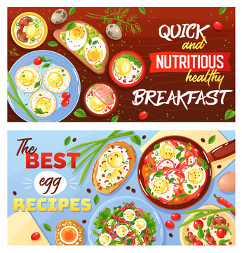 Egg Dishes Horizontal Banners