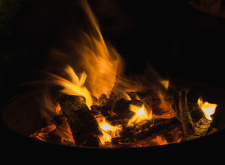 Flame in the dark 
