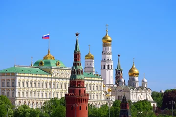 Photo sur Plexiglas Moscou Moscow Kremlin in the summer morning