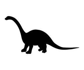 Silhouette Diplodocus dinosaur jurassic prehistoric animal