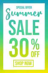 Obraz premium Multicoloured poster for Summer Sale. Vector.