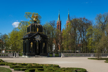 Park near Branicki palace in Bialystok, Podlaskie, Poland