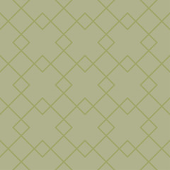 Olive green geometric seamless pattern