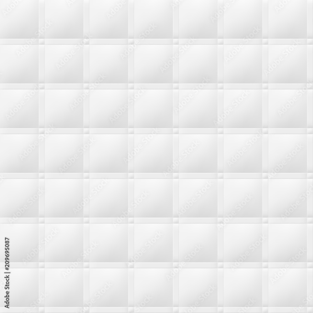 Poster White background with tiles. Vector modern seamless pattern.