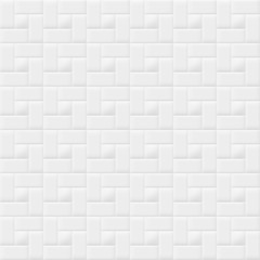 White seamless geometric pattern. Vector tiles background.