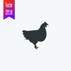 chicken icon vector