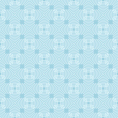 Light blue geometric ornament. Seamless pattern