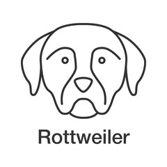 Rottweiler linear icon