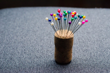 colored needles