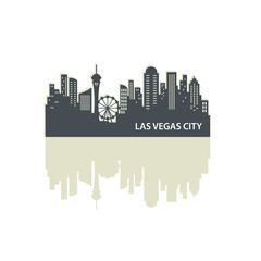 Las Vegas City Skyline Logo Template © THE BATTOYART