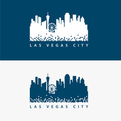 Las Vegas City Skyline Logo Template © THE BATTOYART