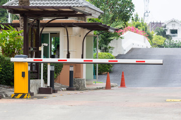 automatic barrier for home village security system with CCTV