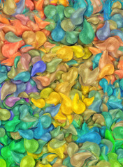 Abstract texture background. Art wallpaper. Colorful digital painting design. Stock. Big size watercolor and oil mix pictorial art.