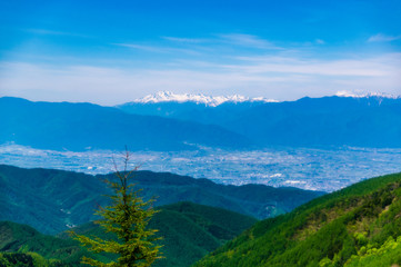 Fototapeta premium 春の美ヶ原高原