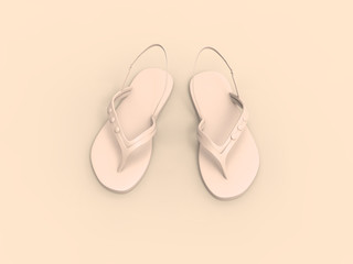 Shoes Pastel 3D Render