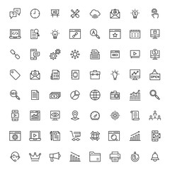 Business And Development Icon Set
