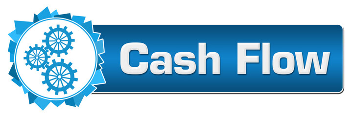 Cash Flow Blue Random Shapes Circle Bar 