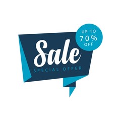 Sale up to 70% off Special Offer Vector Template Design Illustration
