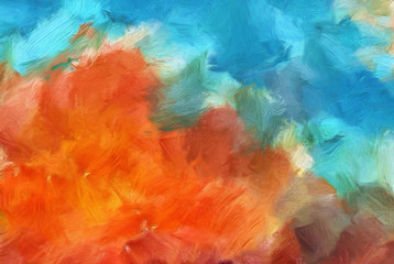 Abstract art background. Soft brushstrokes of paint. Good for printed pictures, postcards, posters or wallpapers and textile printing. Contemporary art. Hand drawn artistic pattern for graphic design.