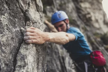 Wall murals Mountaineering Mountaineer Climbing a Rock