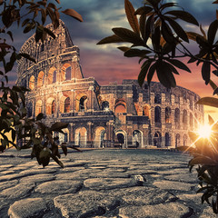 The Colosseum in Rome, Italy