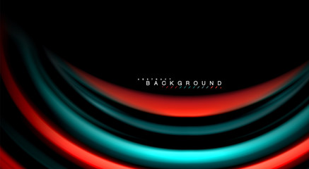 Blur color wave lines abstract background