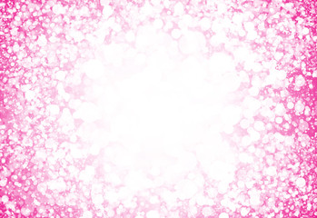 Pink glitter sparkles rays lights bokeh Festive Elegant abstract background.