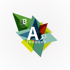 Paper option steps diagram infographic layout