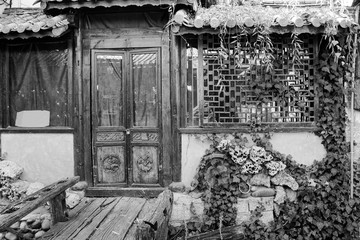 Vintage Home Entrance (Old Town of Lijiang, Yunnan, China)