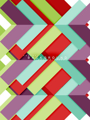 Multicolored abstract geometric shapes, geometry background for web banner